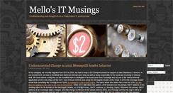 Desktop Screenshot of mellositmusings.com